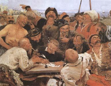 llya Yefimovich Repin Zaporozhian Cossacks (sketch) (mk09) china oil painting image